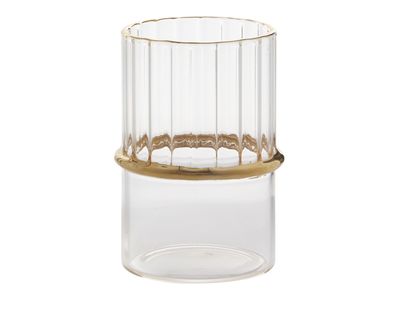 4"h x 2.75" GLASS RING VOTIVE