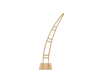 76.75”H X 33.5” X 1” GOLD METAL ARPEGGIO STAND