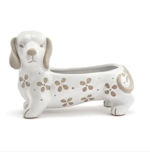 60% off was $20 now $8. 7.25"L x 4.75"h WIENER DOG PLANTER