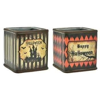 4 X 4" HAPPY HALLOWEEN CERAMIC VASE, REG $3.99