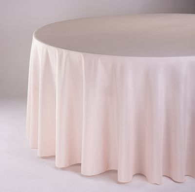120" BLUSH ROUND BLUSH TABLECLOTH nd