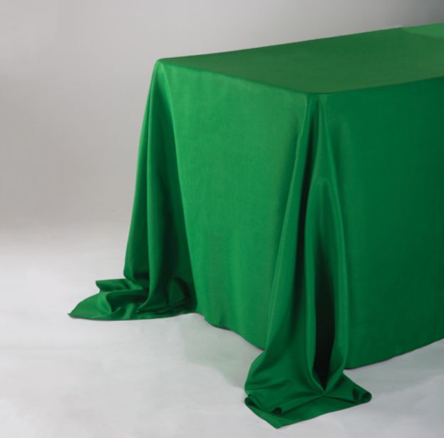 90" X 132" EMERALD RECTANGLE TABLE COVER