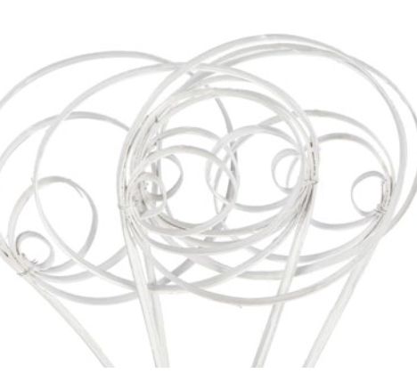 5 STEMS LARGE WHITE CANE CIRCLE