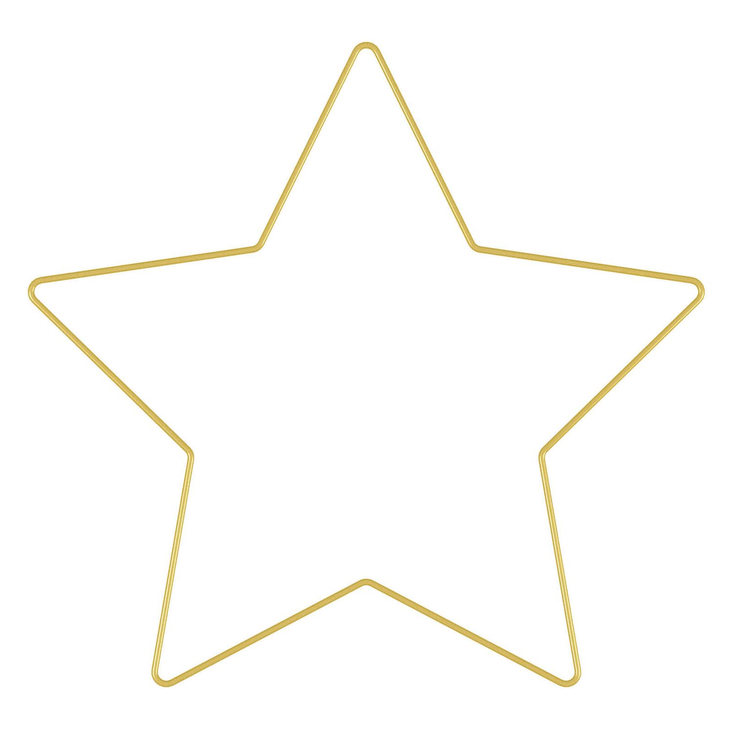 18” GOLD WIRE STAR WREATH reg $4.99