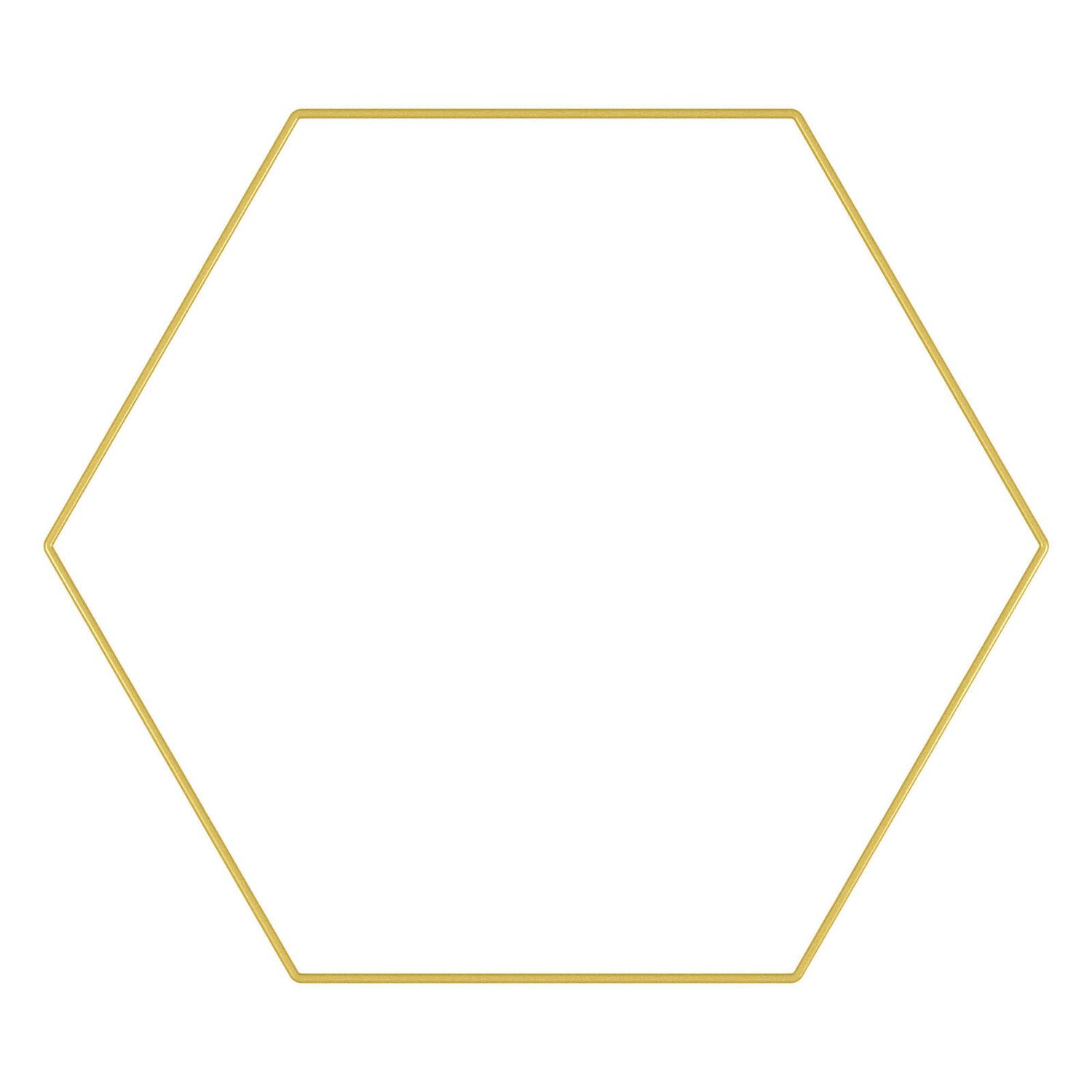 18” GOLD WIRE HEXAGON, reg $5.49
