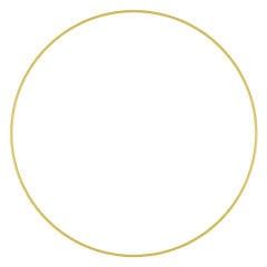18” GOLD WIRE ROUND RING WREATH