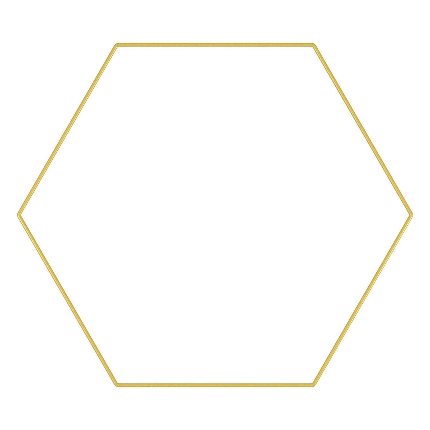 24” GOLD WIRE HEXAGON, reg $6.99