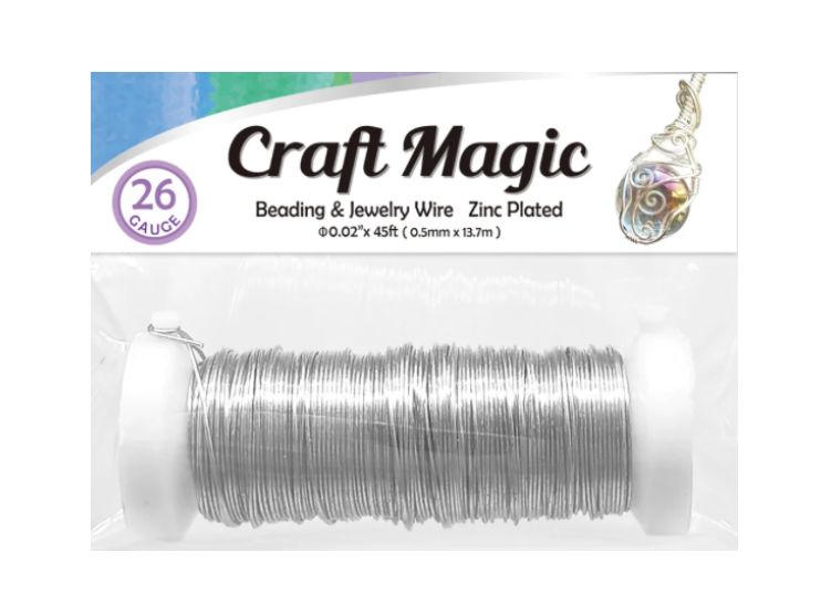 15 YD SILVER WIRE 26GAUGE