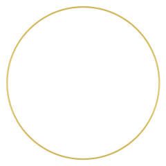 12” GOLD WIRE ROUND RING WREATH