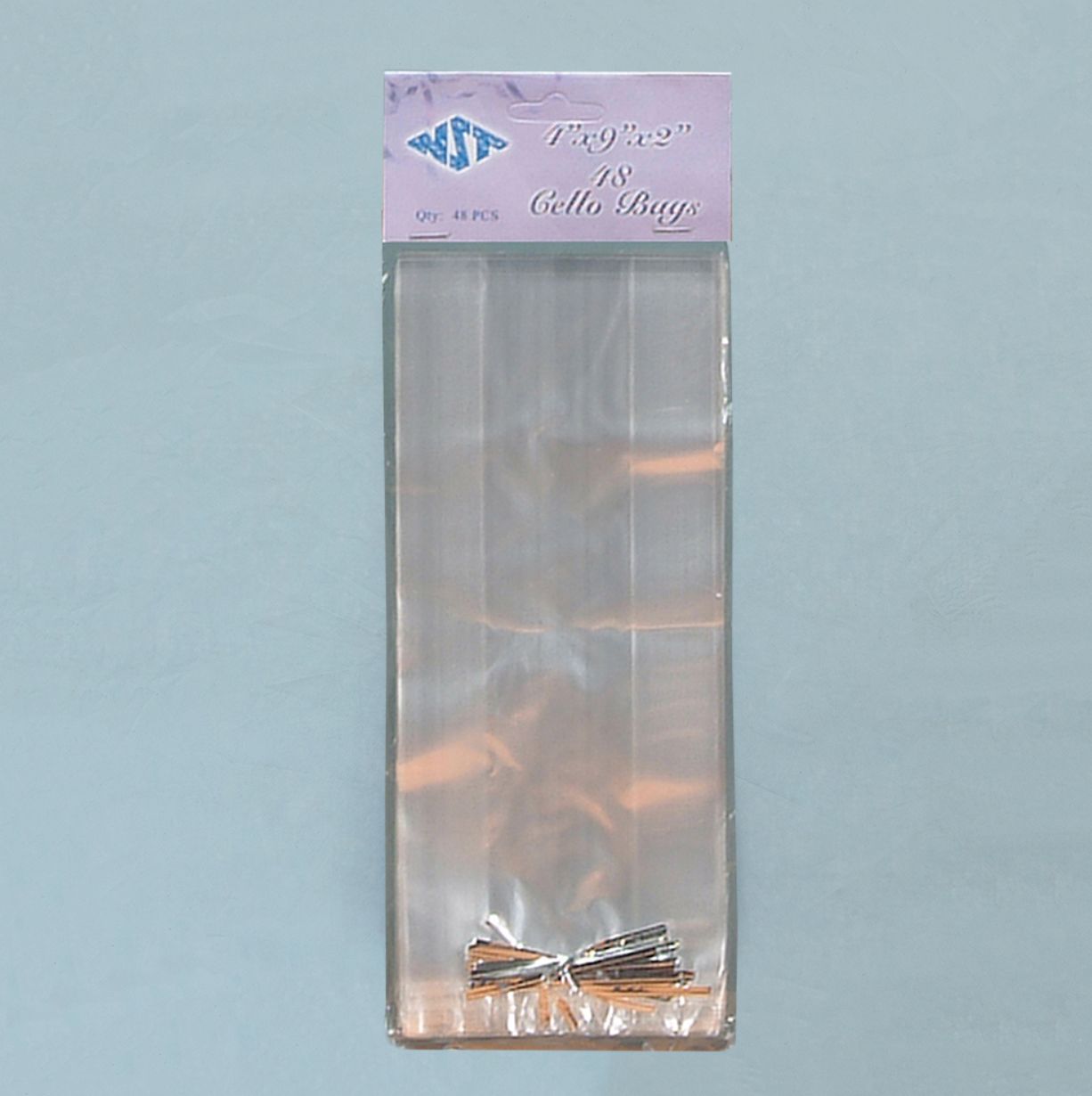 4"X9"X2", PLASTIC CELLO BAG, 48 PCS , nd