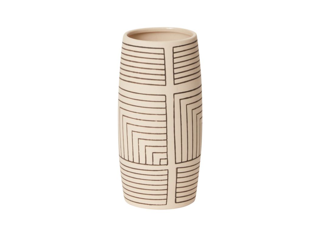 40% off was $15.49 now $9.29.8”H X 3.5” OFF WHITE CERAMIC SEQUENCE VASE