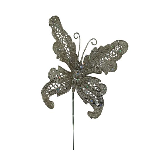 8" CHAMPAGNE BUTTERFLY PICK