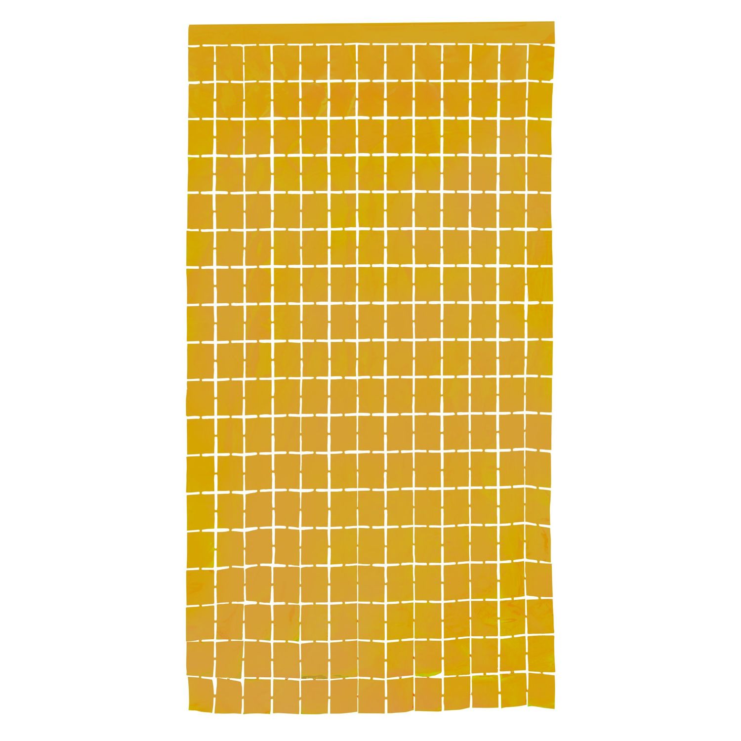 GOLD METALLIC SQUARE FOIL CURTAIN 38" X 78"