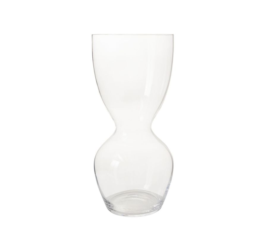 40% off was $170 now$101.99. 23”H X 11” GLASS CAMPANA VASE