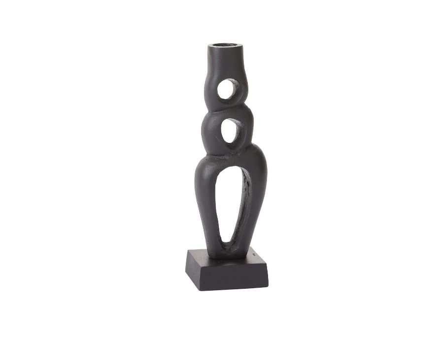 40% off $20 now$11.99. 8.5”H X 2.75” X 2.5” BLACK POZAS CANDLESTICK