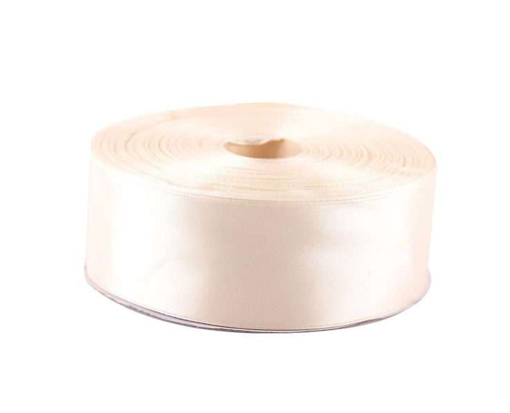 2" DOUBLE FACE SATIN, 50 YDS, IVORY, REG $15.99