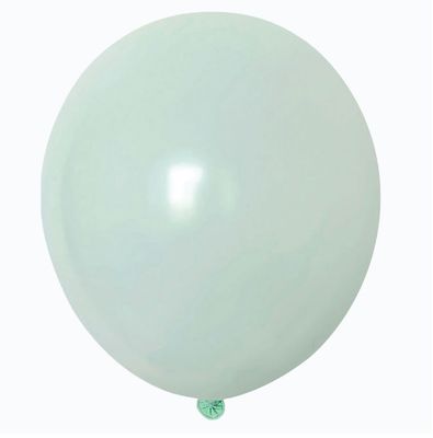 5" GREEN MACARON BALLOON, 100 PCS