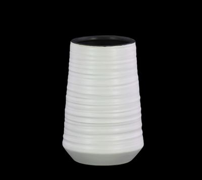 50% off was $29 now $14.50. 8.5”H X 5.75” WHITE CERAMIC COMBED VASED