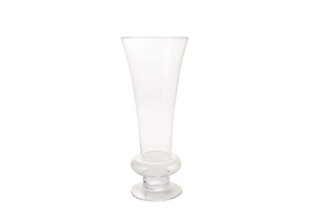 40% off was $114 now $68.39. 23.5”H X 9.75” GLASS CENTERPIECE DARIO VASE