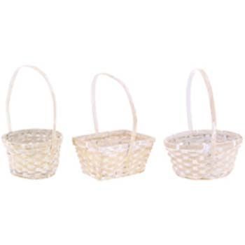 WHITEWASH BASKET, ROUND OR RECTANGULAR
