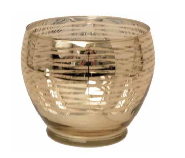 75% off was $6.99 now $1.25.  5”D GOLD WOVEN STRIPE VOTIVE