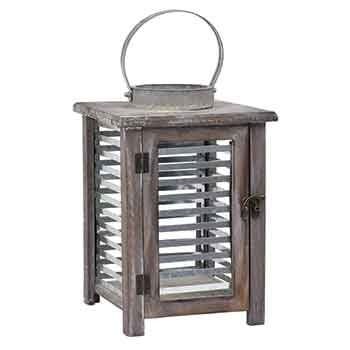 11.25”H X 7.75” X 7.75” BROWN SLATED PLANTER