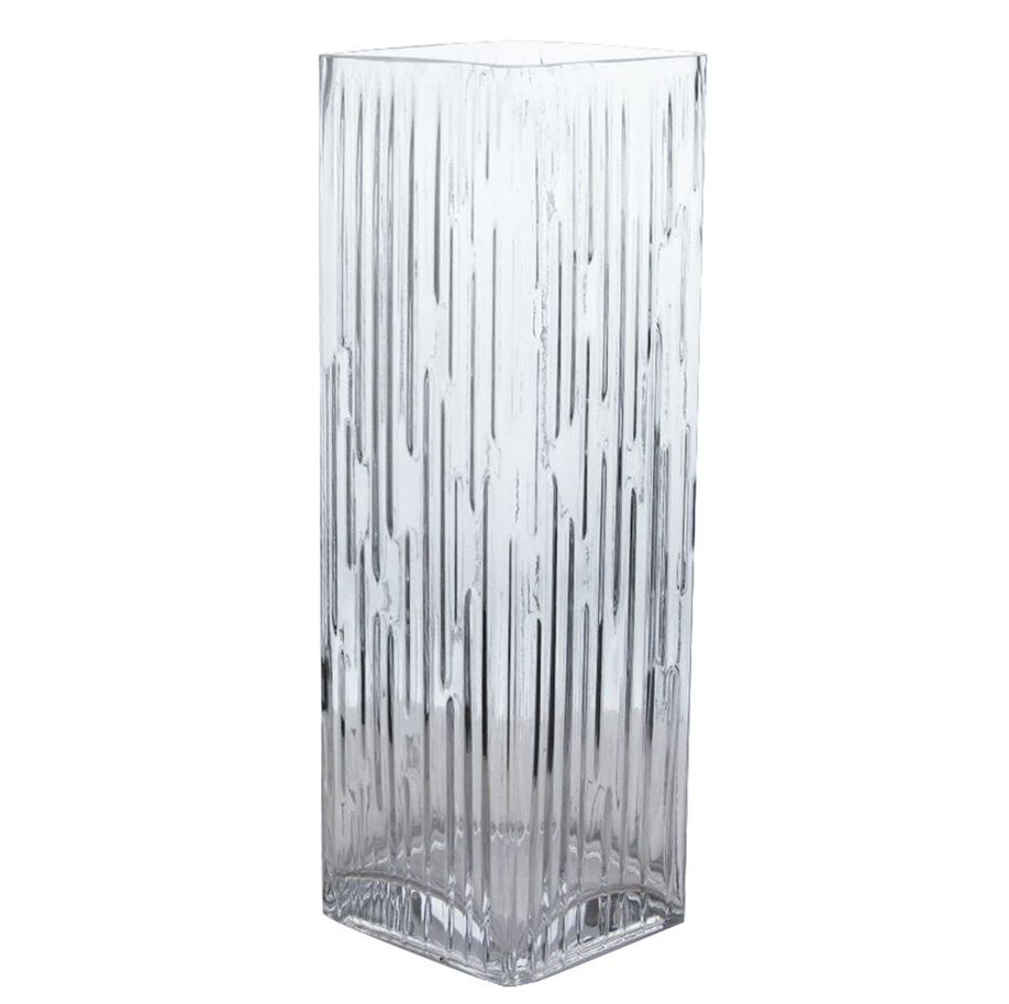 40% off was $9 now $5.39. 10’H X 3” X 3” ETCH TALL GLASS VASE WITH SQUARE OPENING