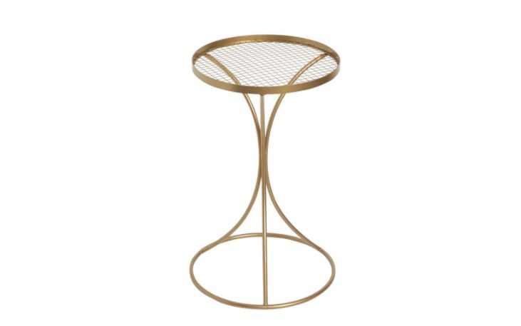 29.5"h x 18" GOLD METAL HOURGLASS STAND