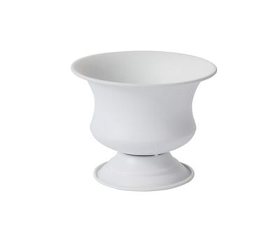 5”H X 6.25” WHITE METAL SIDNEY URN