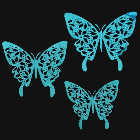 MTLC BUTTERFLIES 2", 4", 4.5" 12PCS PER PACK
