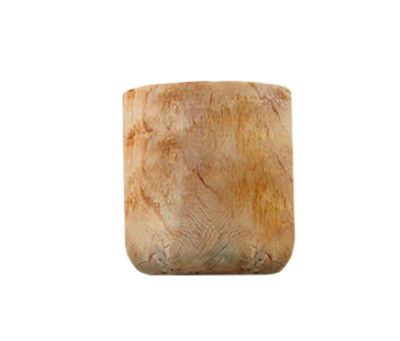 11” X 11” NATURAL WOOD POT