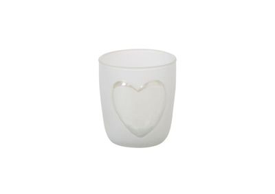 50% off was $6.40 now $3.20. 3.5”H X 3” GLASS HEARTS AGLOW VASE/VOTIVE
