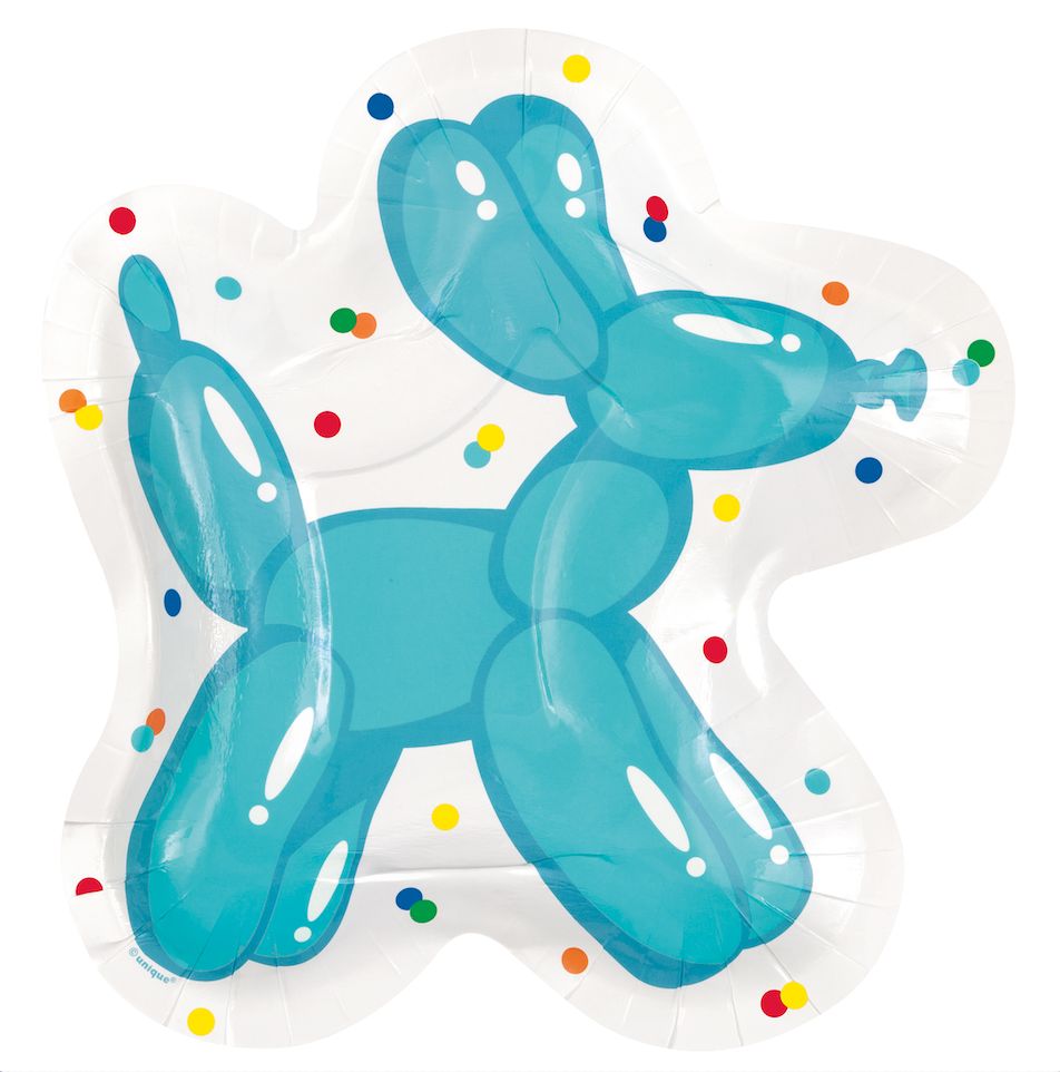 8 BALLOON DOG SHAPED PLATE