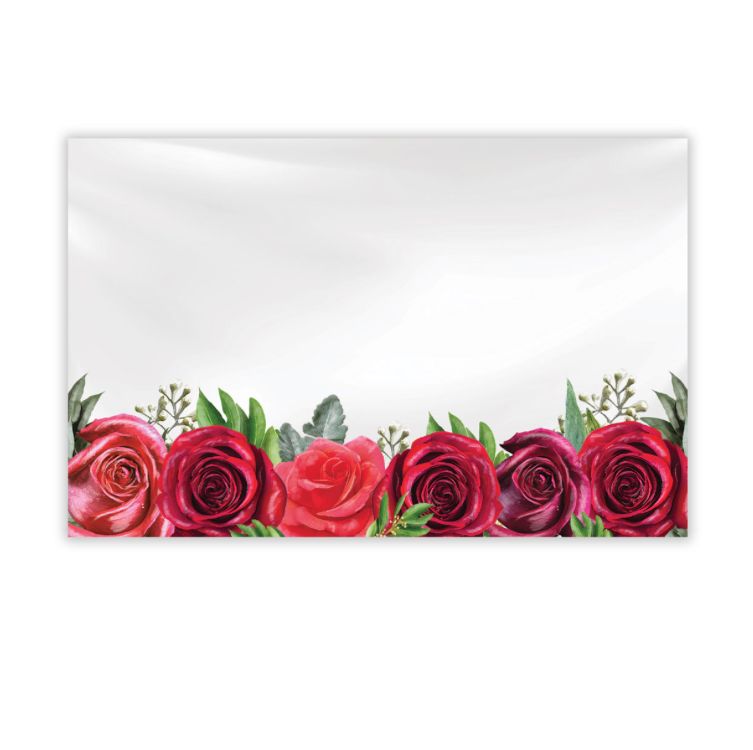 CAPRI CARD, NO SENTIMENT, RED ROSES