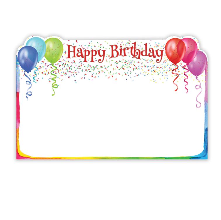 "HAPPY BIRTHDAY"  CAPRI CARD, BALLOONS