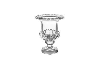 8”H X 6” THICK GLASS PEDESTAL