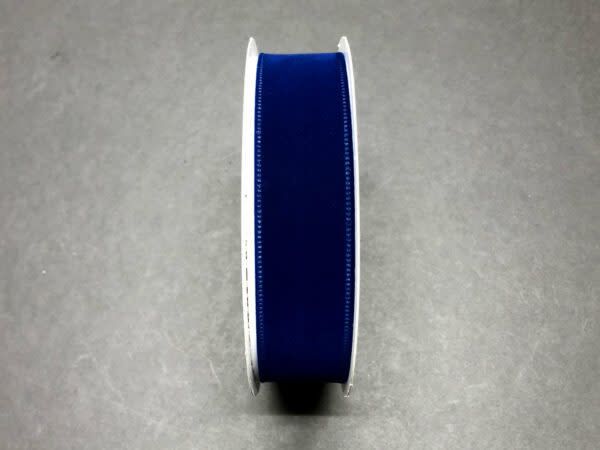 1.5" X 50 YDS COBALT BLUE VELVET RIBBON, reg $17.99