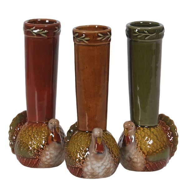 TURKEY BUD VASE 1.5" X 7.5"