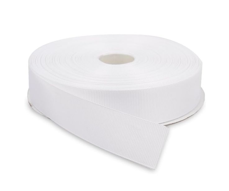 1" , 50 YDS WHITE GROSGRAIN RIBBON, REG $9.99