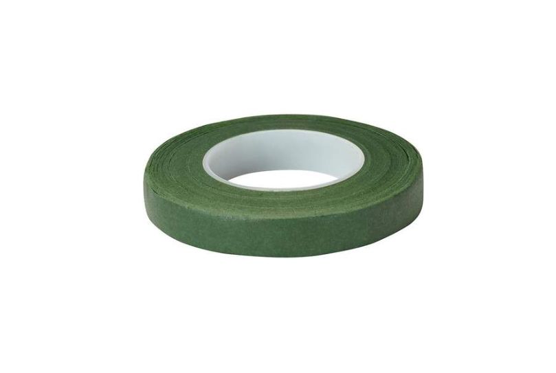 1/2” DARK GREEN FLORAL CORSAGE STEM WRAP TAPE