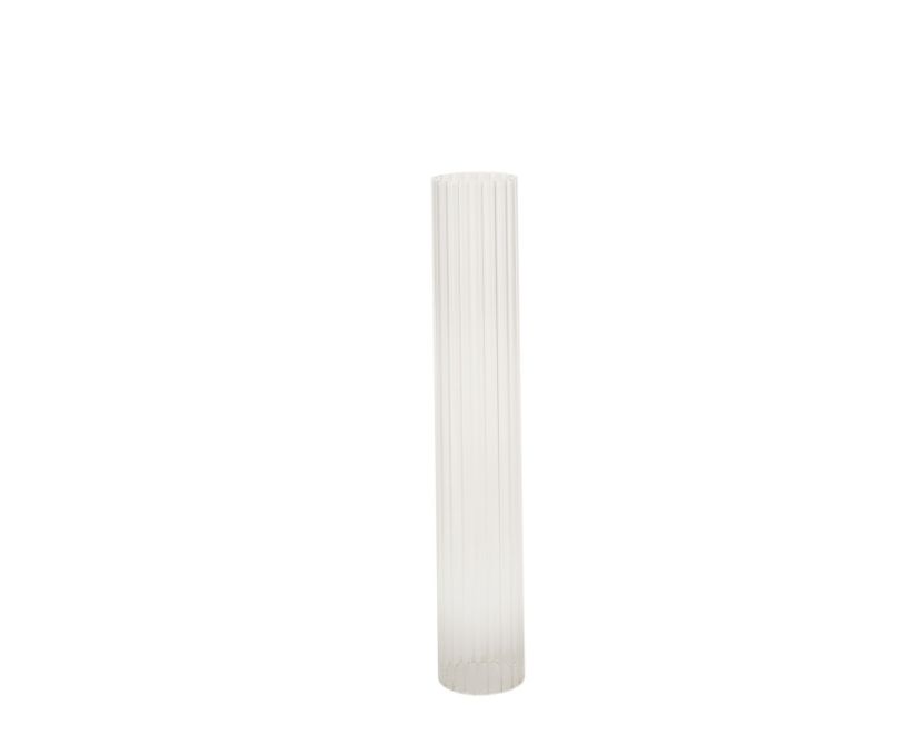 50% off was $7 now $3.49. 15”H X 2.5”D PLEATED HURRICANE CHIMNEY CANDLE HOLDER (OPTIC LIKE)