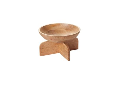 7”h x 11.5” WOOD CARLA BOWL