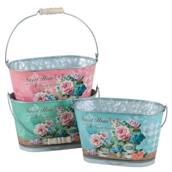 5.5"h 8.5" x 5.5" OVAL METAL MOM'S GARDEN  reg $8.99 (price per each, box has asst.)