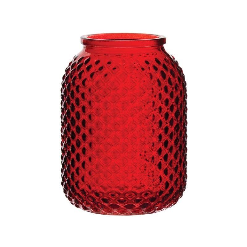 50% off was $4.59 now  $2.29. 4.57”h RED RUBY HONESY VASE