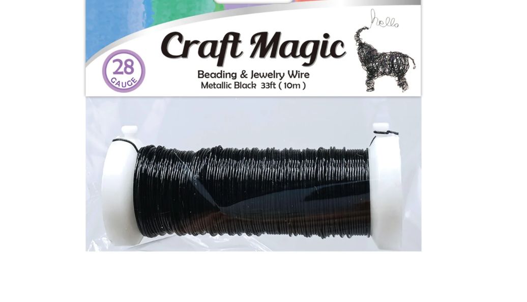 28GA BLACK GAUGE METALLIC ALUMINUM WIRE 30FT