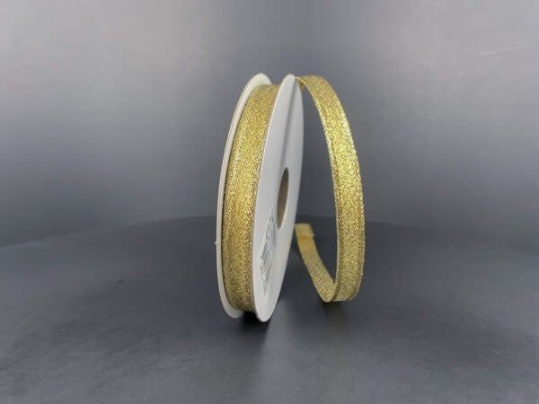 3/8" x 10 yds GOLD METALLIC EDGE RIBBON