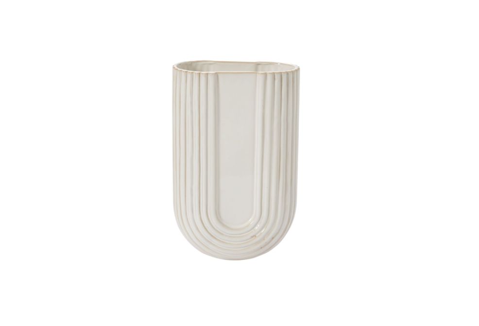 10”H X 6.5” X 3.5 WHITE CERAMIC EOS COLLECTION