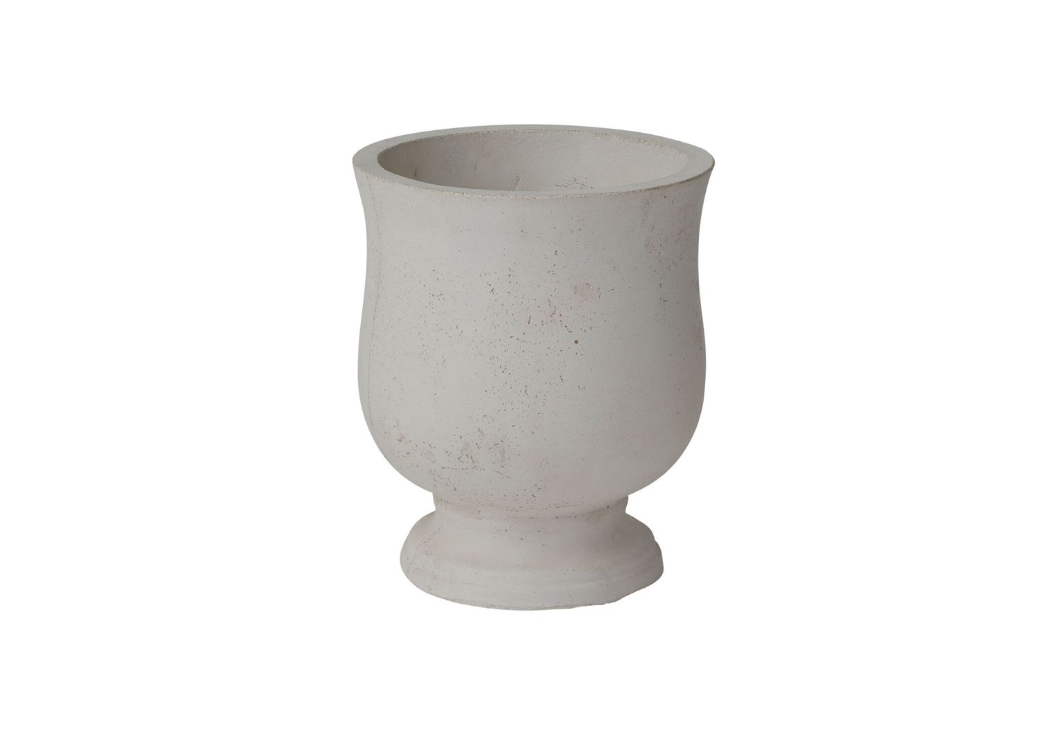 14.75”H X 12.5” CONCRETE WHITE HILLTOP URN