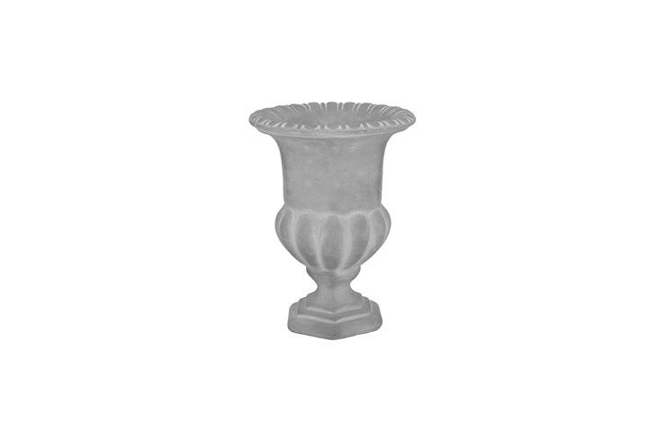 10”h x 7.75” Terracotta Urn Classic Design LG Cement Finish