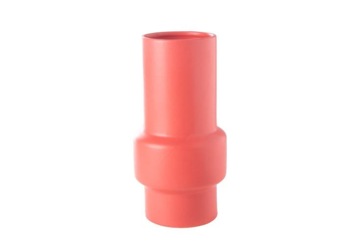 50% off was $17.50 now $8.75. 8.5”H X 4.25” CORAL CERAMIC TORCH VASE POT